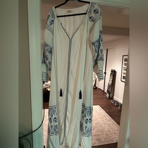 White boho style dress.